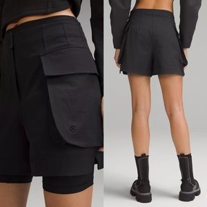 Lululemon Relaxed-Fit Super-High-Rise Cargo Short 4"